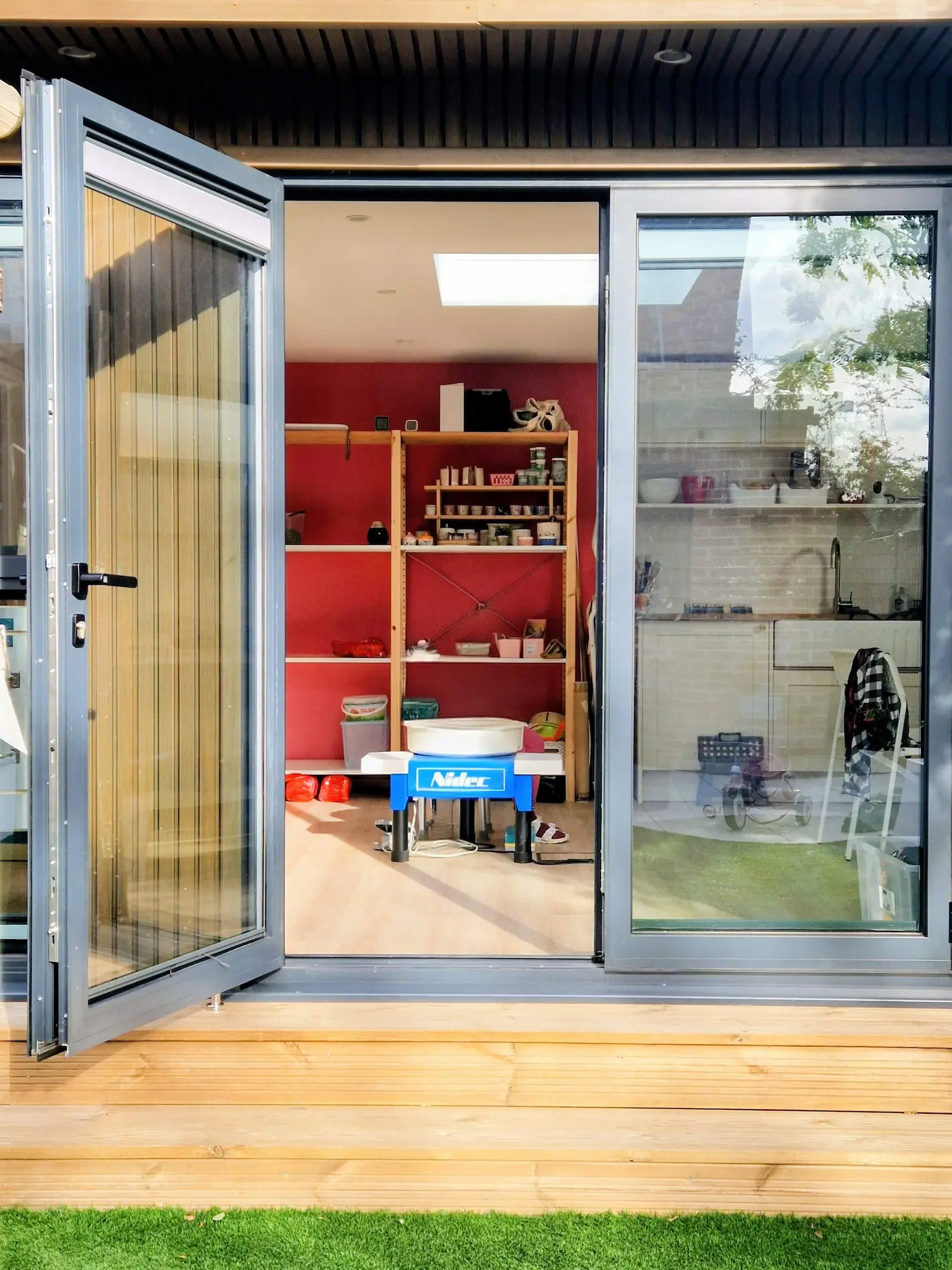 Anat's private garden pottery studio in South Ealing