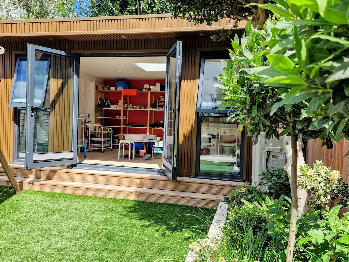 Anat's garden pottery studio in South Ealing