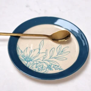 small dessert plate stoneware handmade